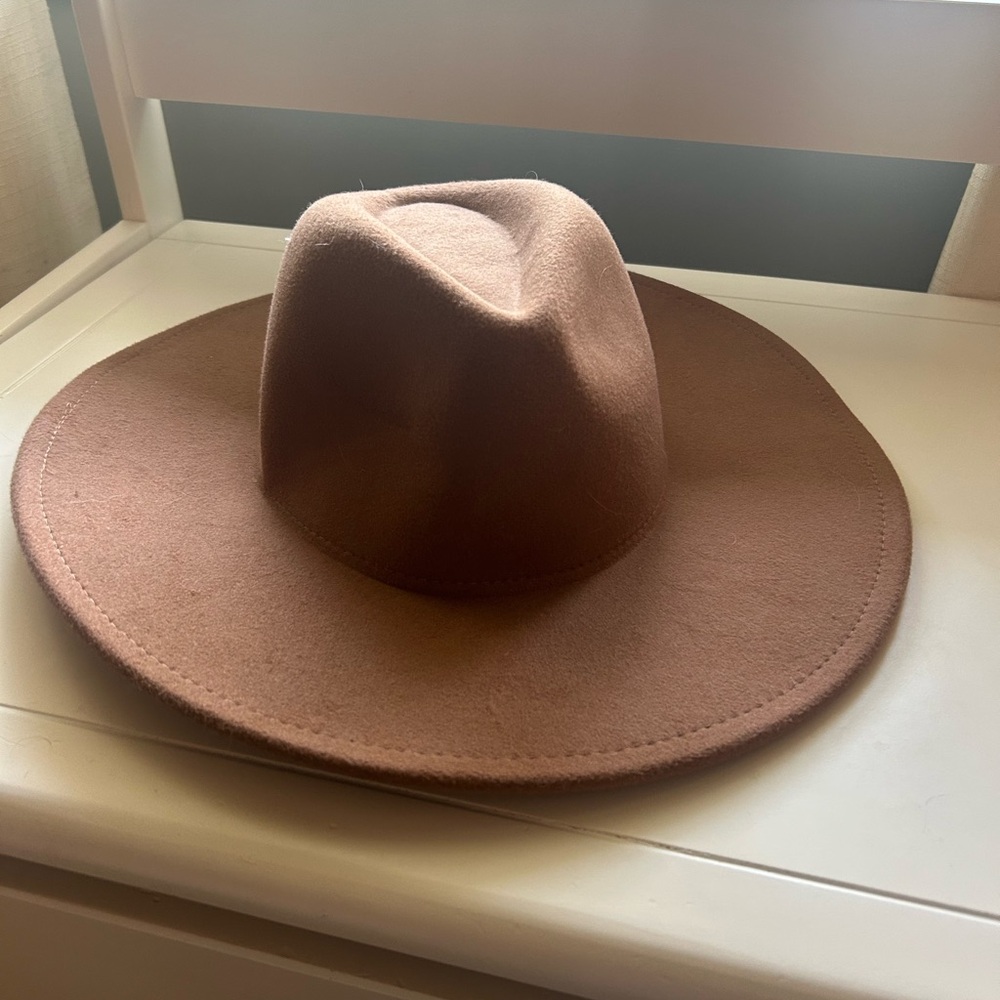 Stylish Brown Wide-Brim Hat